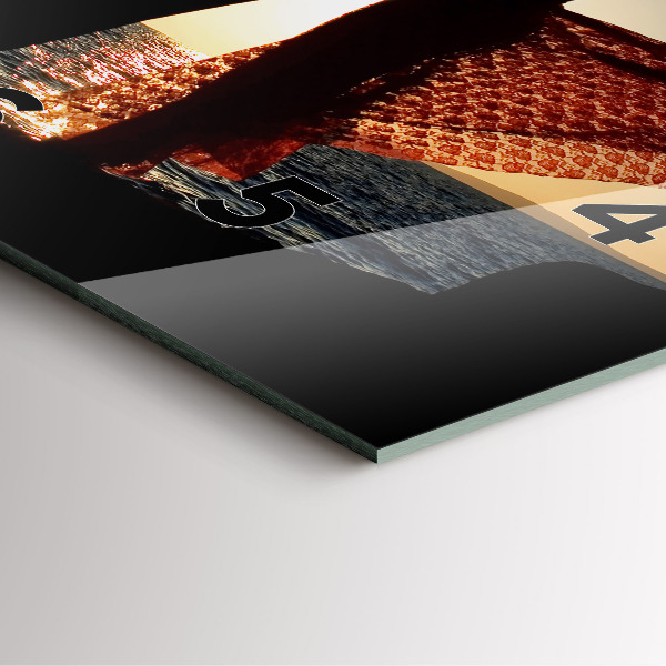 Kwadratowy zegar Hiszpański taniec na morzu