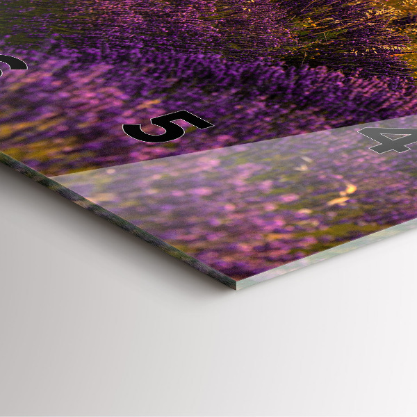 Kwadratowy zegar Łąka lawendowa Francja