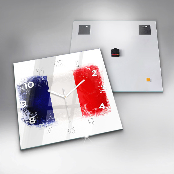 Kwadratowy zegar Flaga Francji