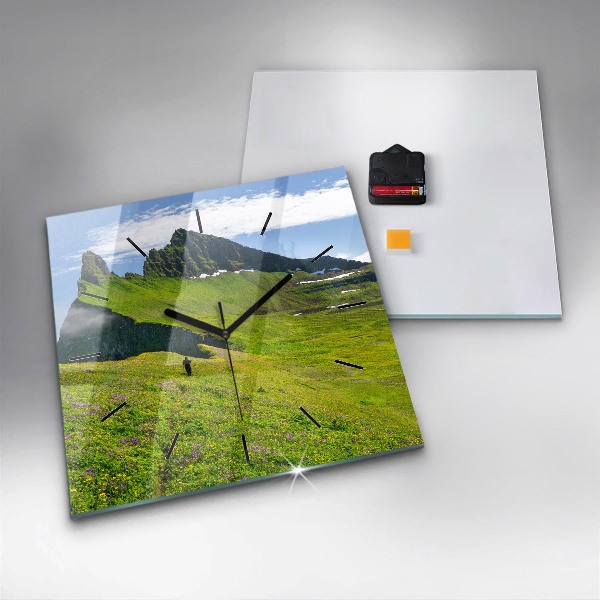 Zegar na ścianę kwadratowy Rezerwat Hornstrandir Islandia