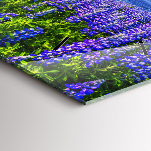 Kwadratowy zegar Widok na góry Islandia