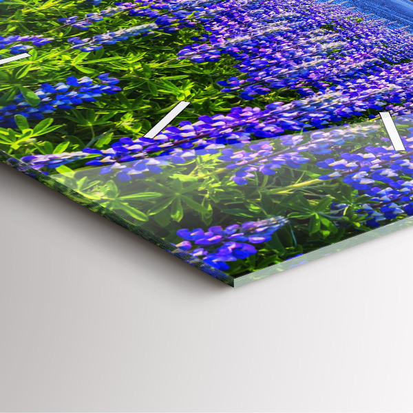 Kwadratowy zegar Widok na góry Islandia