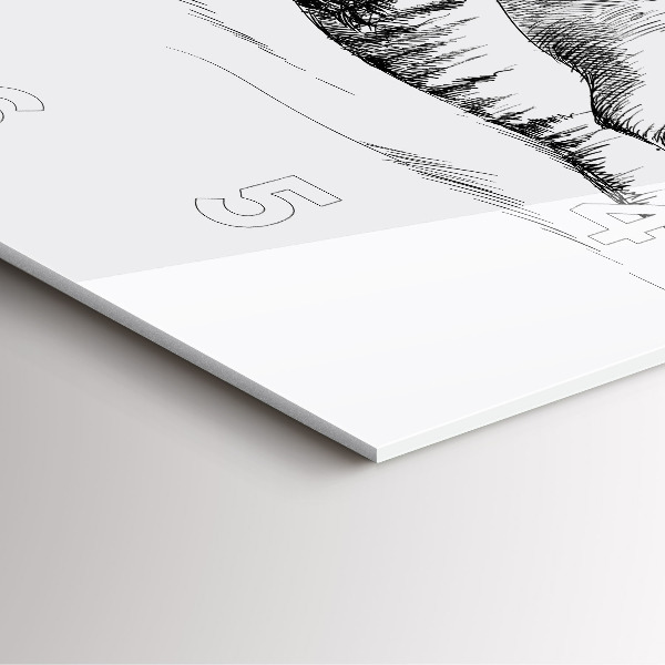 Kwadratowy zegar Rysowane góry