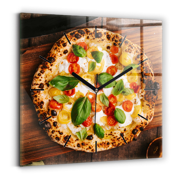 Zegar ścienny kwadratowy Włoska pizza