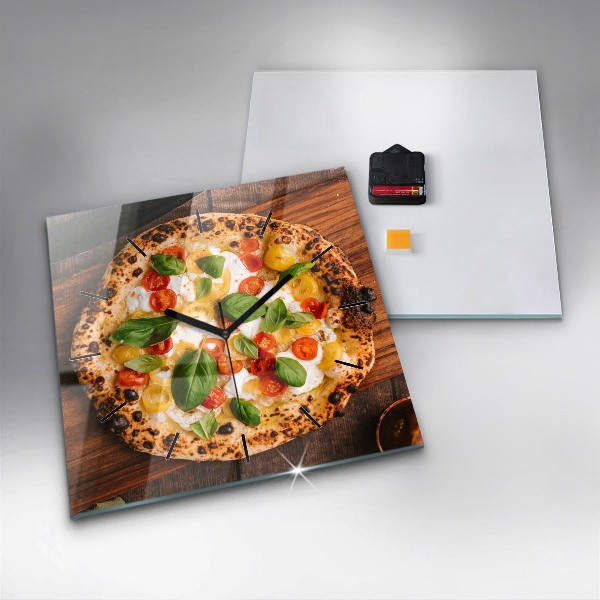 Zegar ścienny kwadratowy Włoska pizza