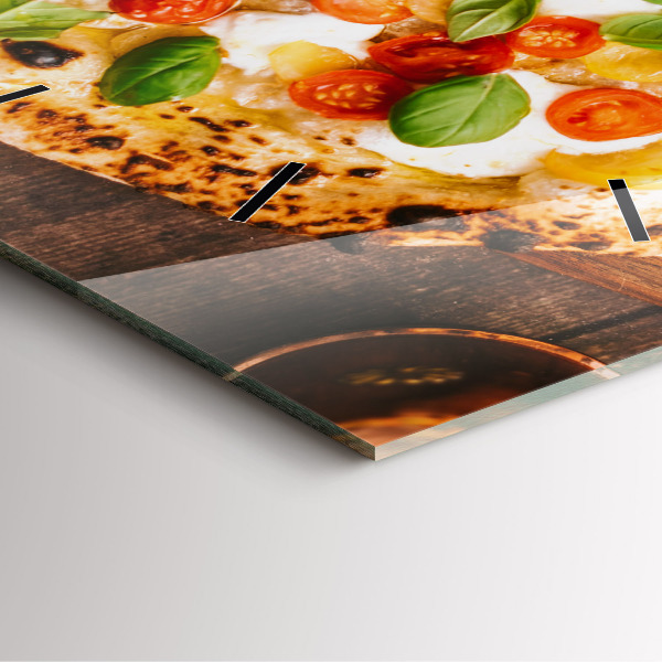 Zegar ścienny kwadratowy Włoska pizza