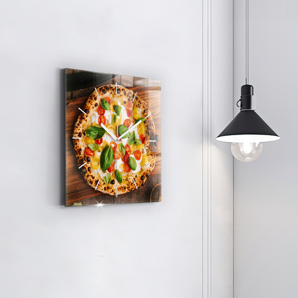Zegar ścienny kwadratowy Włoska pizza
