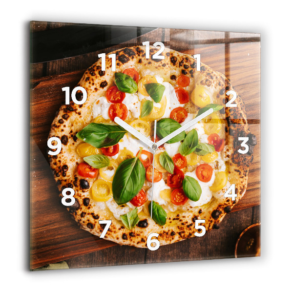 Zegar ścienny kwadratowy Włoska pizza