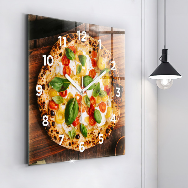 Zegar ścienny kwadratowy Włoska pizza