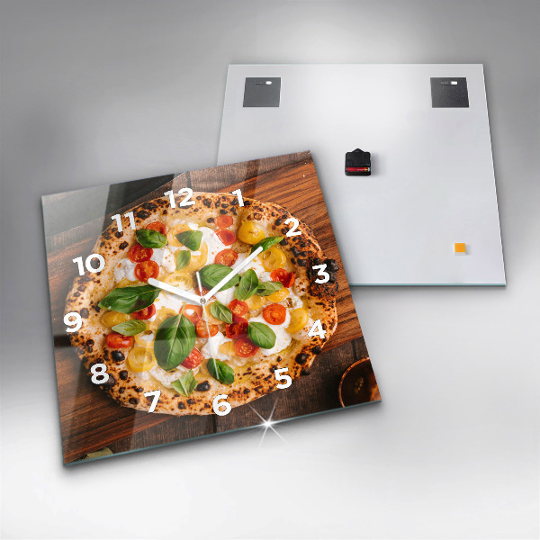 Zegar ścienny kwadratowy Włoska pizza