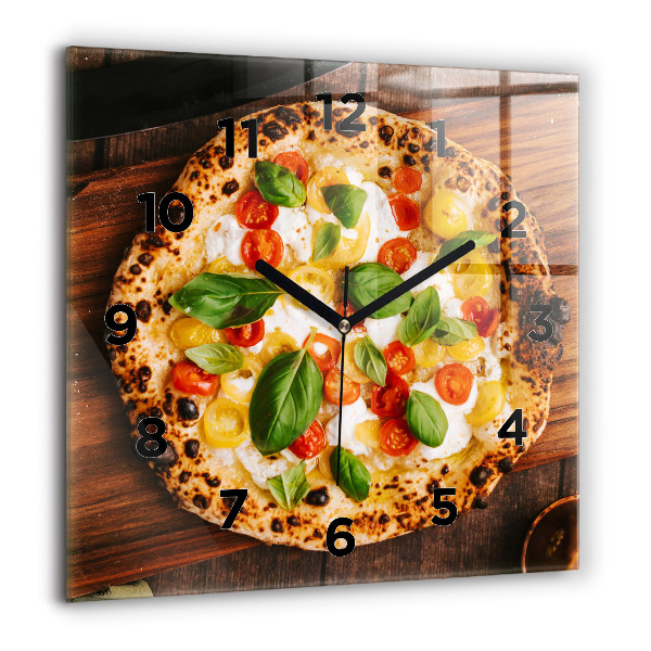 Zegar ścienny kwadratowy Włoska pizza