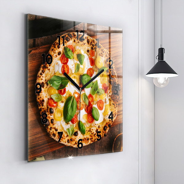 Zegar ścienny kwadratowy Włoska pizza