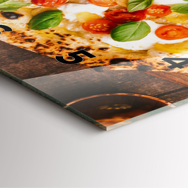 Zegar ścienny kwadratowy Włoska pizza