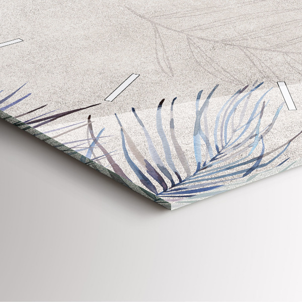 Zegar ścienny kwadratowy Liść palmowy