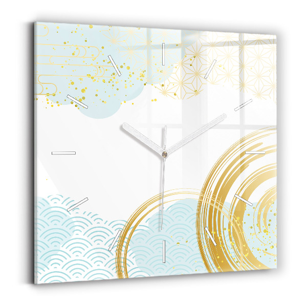 Zegar ścienny kwadratowy Dekoracyjny wzór