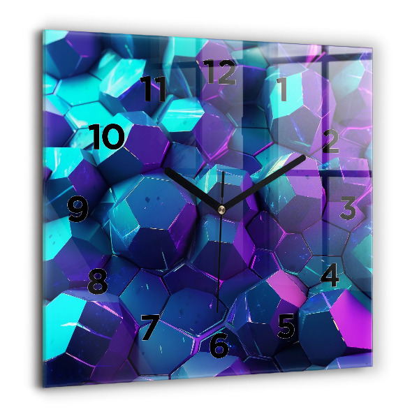 Zegar ścienny kwadratowy Figury geometryczne