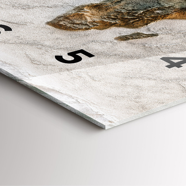 Zegar ścienny kwadratowy Stara mapa świata