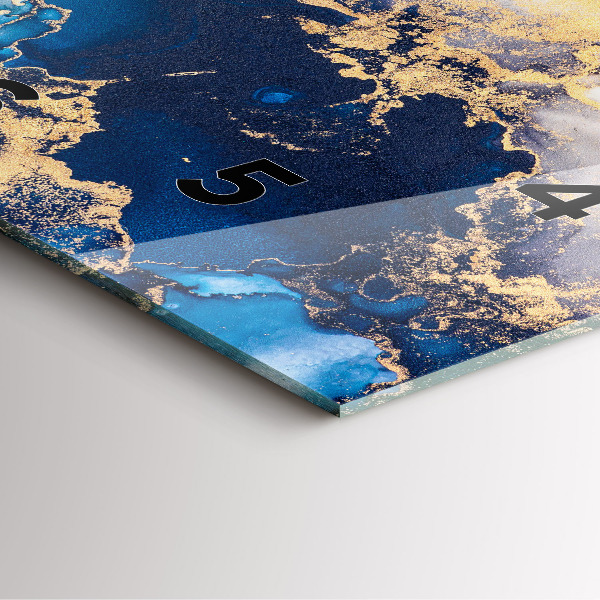 Zegar na ścianę kwadratowy Marmur wzór