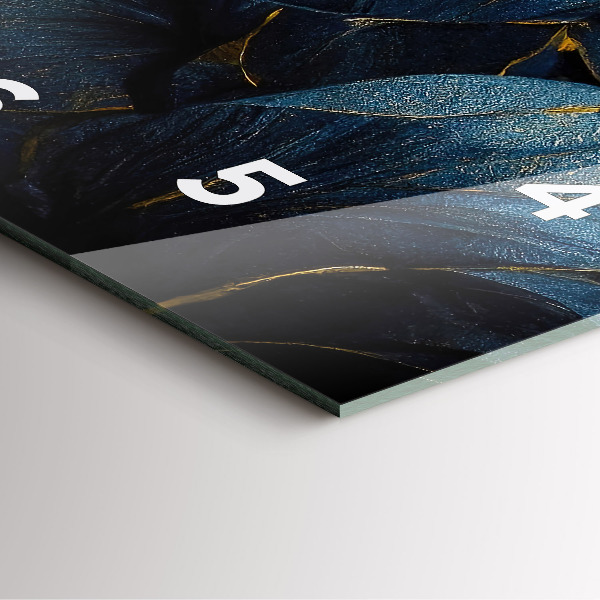 Zegar na ścianę kwadratowy Dekoracyjne kwiaty