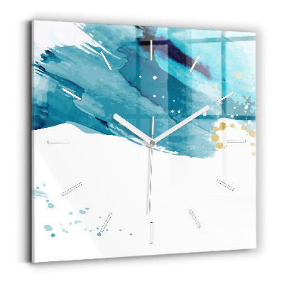 Zegar na ścianę kwadratowy Pociągnięcia pędzla