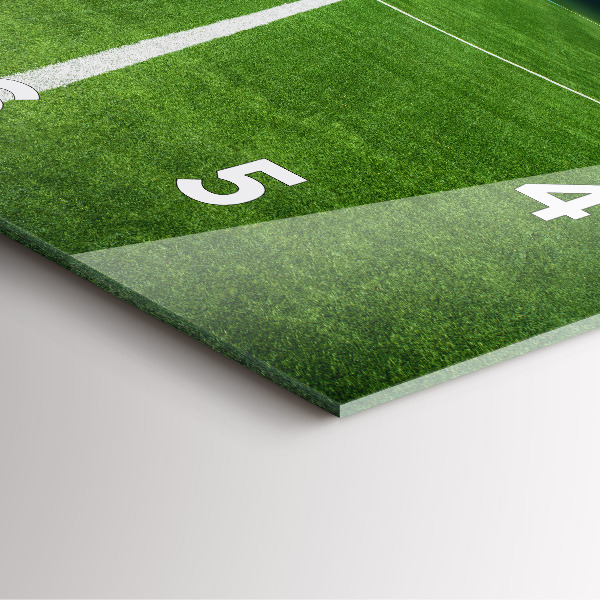 Zegar na ścianę kwadratowy Boisko piłkarskie