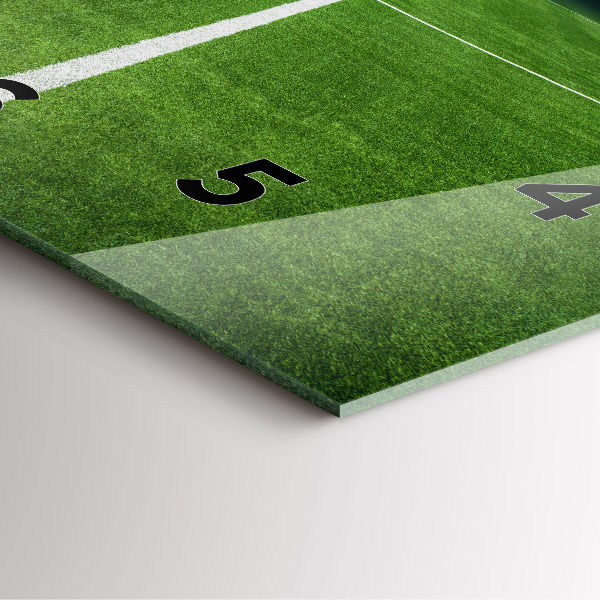 Zegar na ścianę kwadratowy Boisko piłkarskie