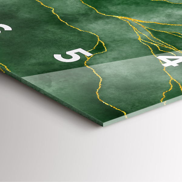 Zegar na ścianę kwadratowy Abstrakcja liście