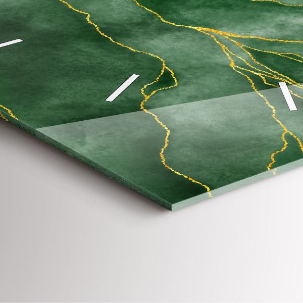 Zegar na ścianę kwadratowy Abstrakcja liście