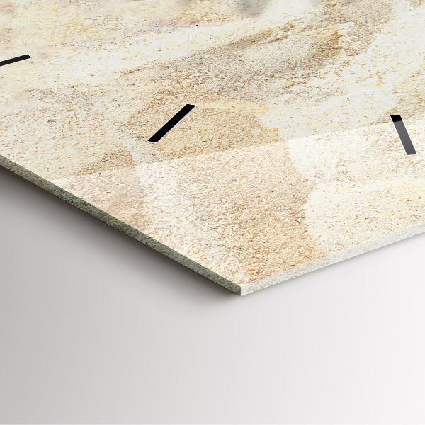 Zegar na ścianę kwadratowy Cień palmy piasek