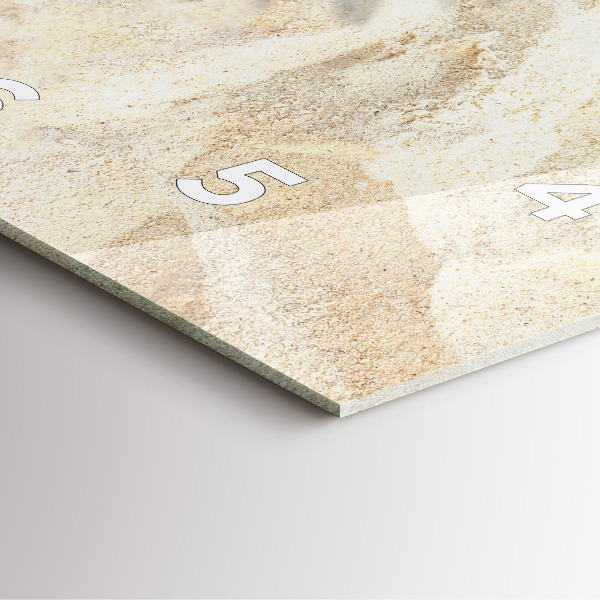 Zegar na ścianę kwadratowy Cień palmy piasek