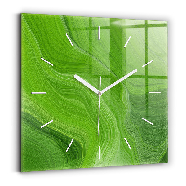 Zegar na ścianę kwadratowy Nowoczesne fale