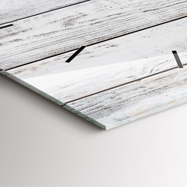 Zegar na ścianę kwadratowy Pomalowane deski