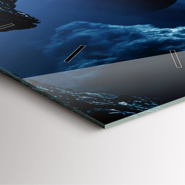 Zegar na ścianę kwadratowy Wielka galaktyka