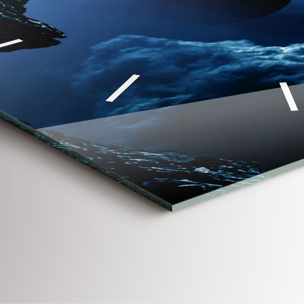 Zegar na ścianę kwadratowy Wielka galaktyka