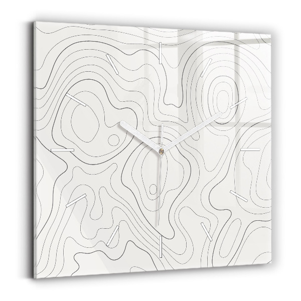 Zegar na ścianę kwadratowy Plamy abstrakcja