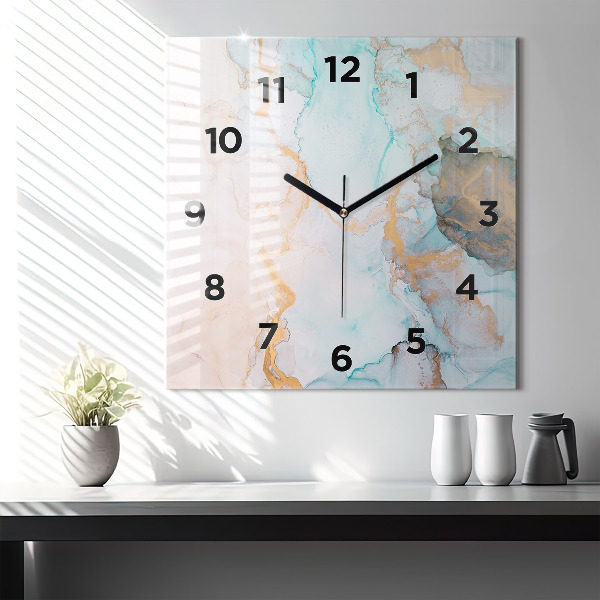 Zegar na ścianę kwadratowy Abstrakcyjny obraz