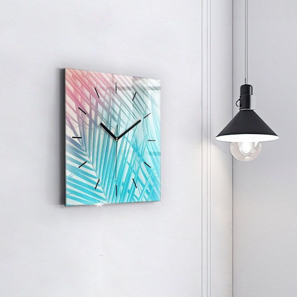 Kwadratowy zegar Tropikalna palma
