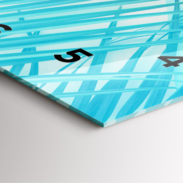 Kwadratowy zegar Tropikalna palma