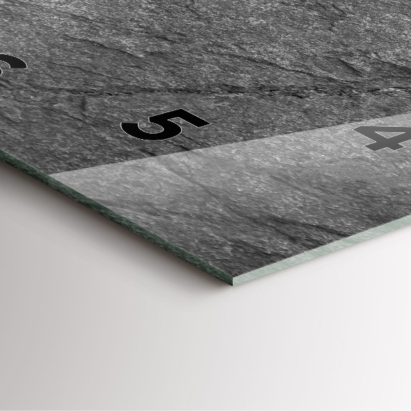 Kwadratowy zegar Skała wulkaniczna