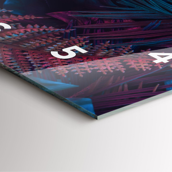 Kwadratowy zegar Egzotyczne kwiaty