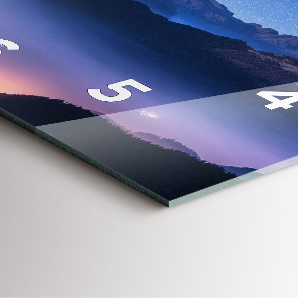 Kwadratowy zegar Droga mleczna i góry