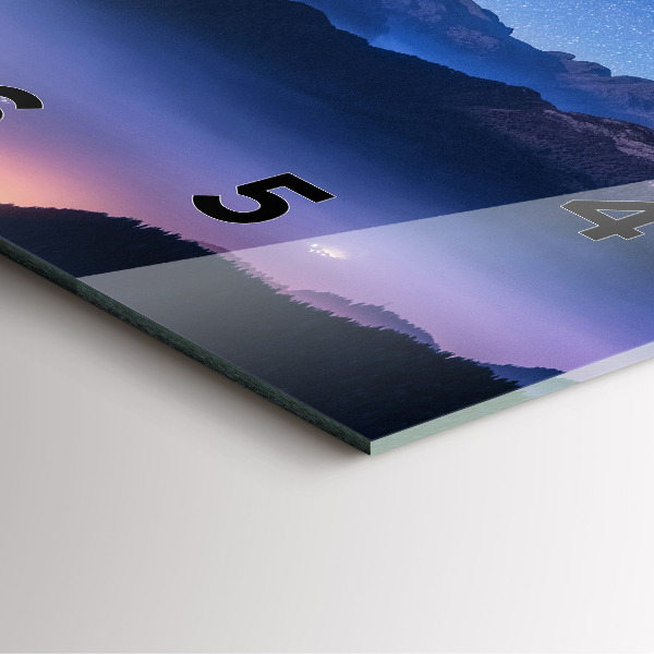 Kwadratowy zegar Droga mleczna i góry