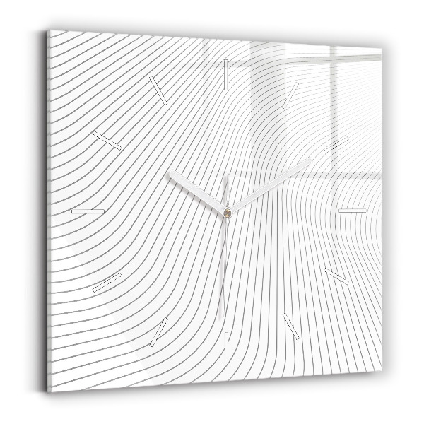 Kwadratowy zegar Linie abstrakcja