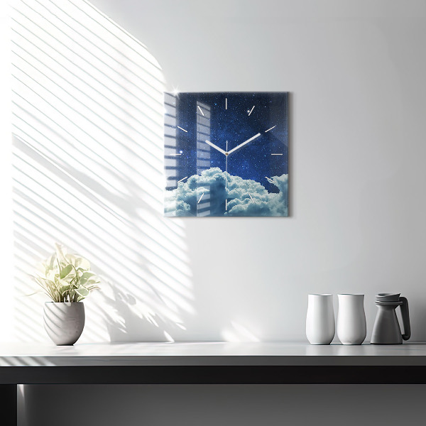 Kwadratowy zegar Nocne niebo