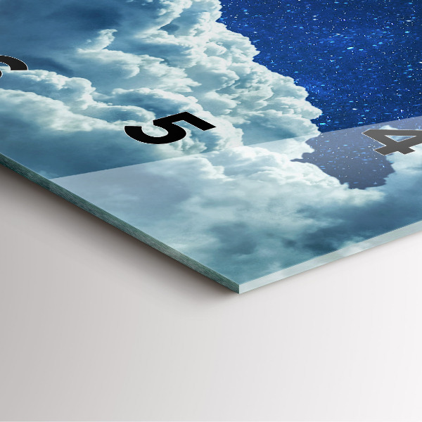 Kwadratowy zegar Nocne niebo