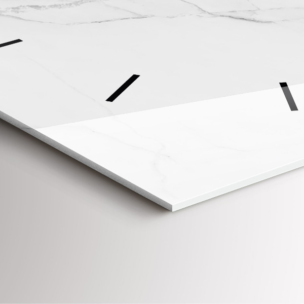 Kwadratowy zegar Dekoracyjny marmur