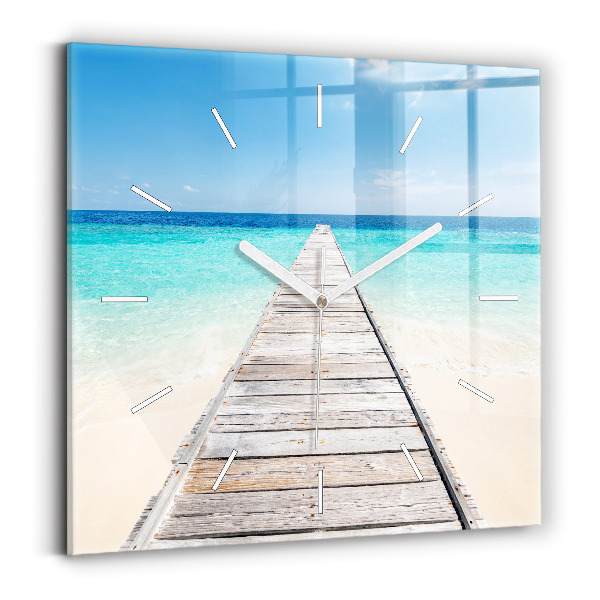 Kwadratowy zegar Tropikalna wyspa