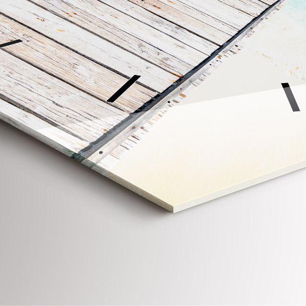 Kwadratowy zegar Tropikalna wyspa