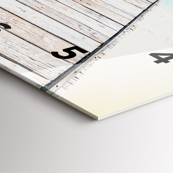 Kwadratowy zegar Tropikalna wyspa