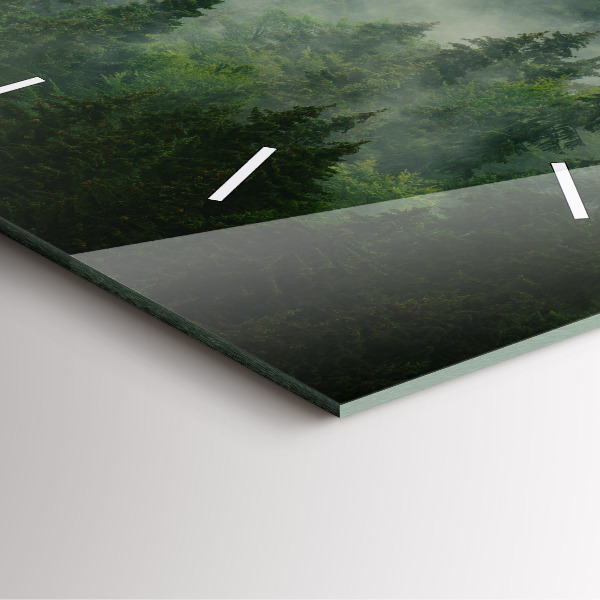 Kwadratowy zegar Mglisty las